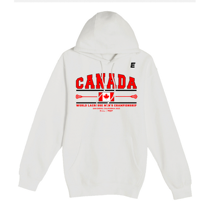 Canada Premium Unisex Hoodie Sweatshirt White