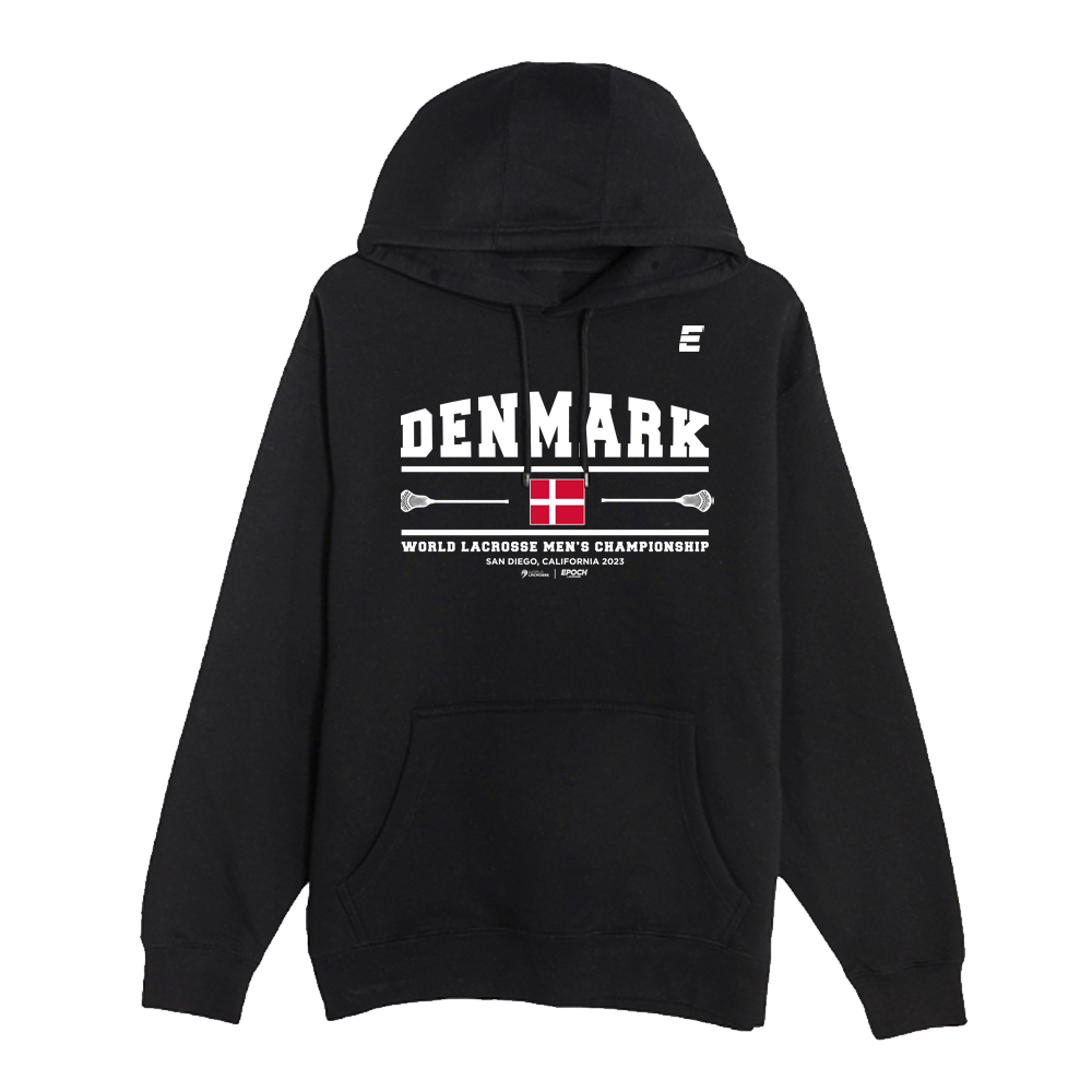 Denmark Premium Unisex Hoodie Sweatshirt Black