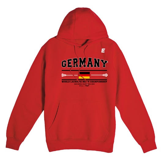Germany Premium Unisex Hoodie Sweatshirt Red