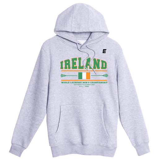 Ireland Premium Unisex Hoodie Sweatshirt Athletic Grey