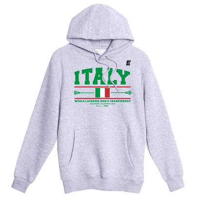 Italy Premium Unisex Hoodie Sweatshirt Athletic Grey