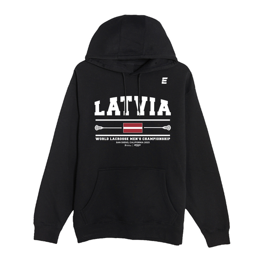 Latvia Premium Unisex Hoodie Sweatshirt Black