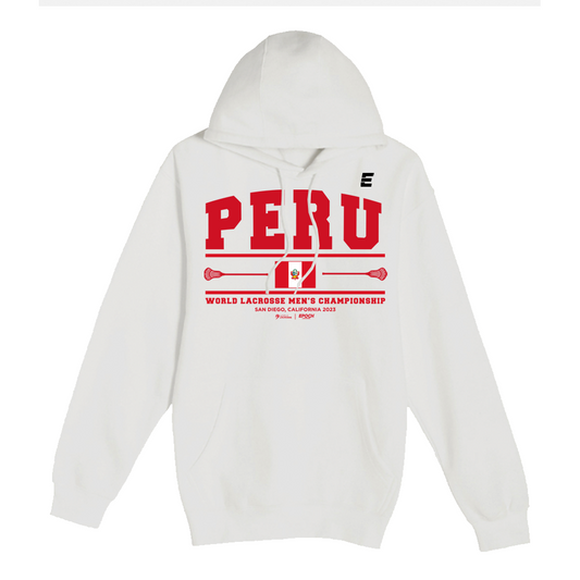 Peru Premium Unisex Hoodie Sweatshirt White