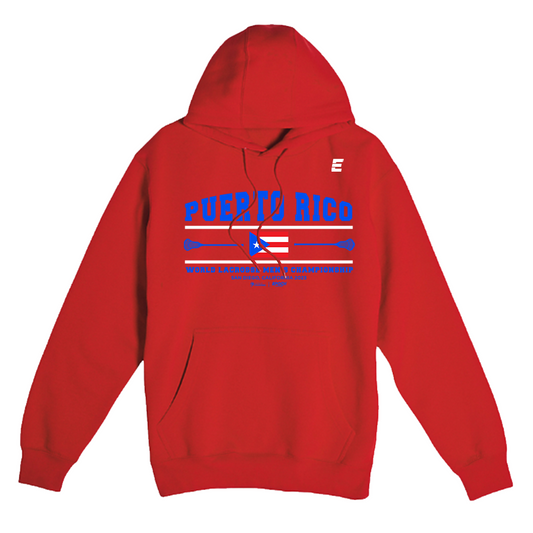 Puerto Rico Premium Unisex Hoodie Sweatshirt Red