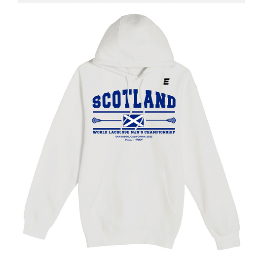 Scotland Premium Unisex Hoodie Sweatshirt White