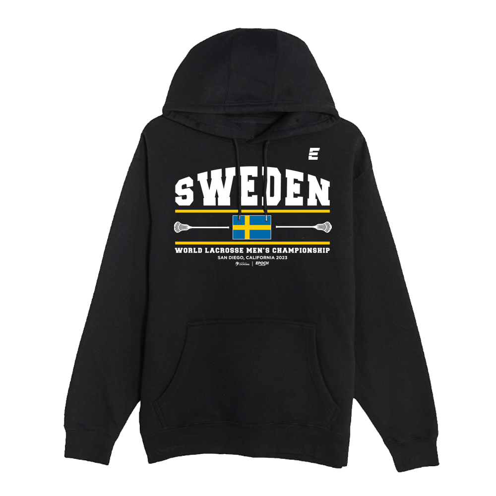 Sweden Premium Unisex Hoodie Sweatshirt Black