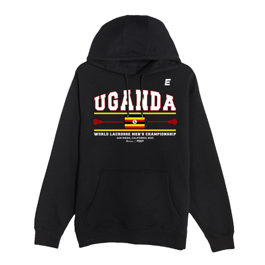 Uganda Premium Unisex Hoodie Sweatshirt Black