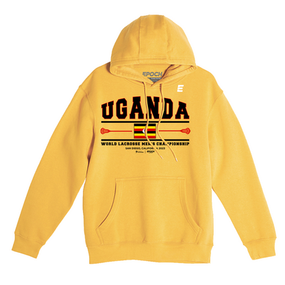 Uganda Premium Unisex Hoodie Sweatshirt Gold
