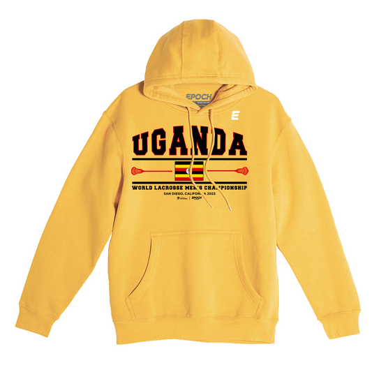 Uganda Premium Unisex Hoodie Sweatshirt Gold
