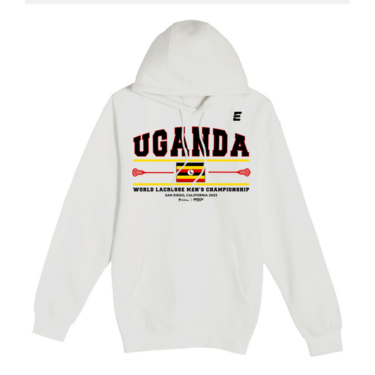 Uganda Premium Unisex Hoodie Sweatshirt White
