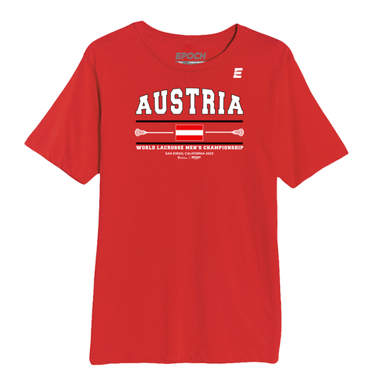 Austria Premium Unisex Short Sleeve Tee Red
