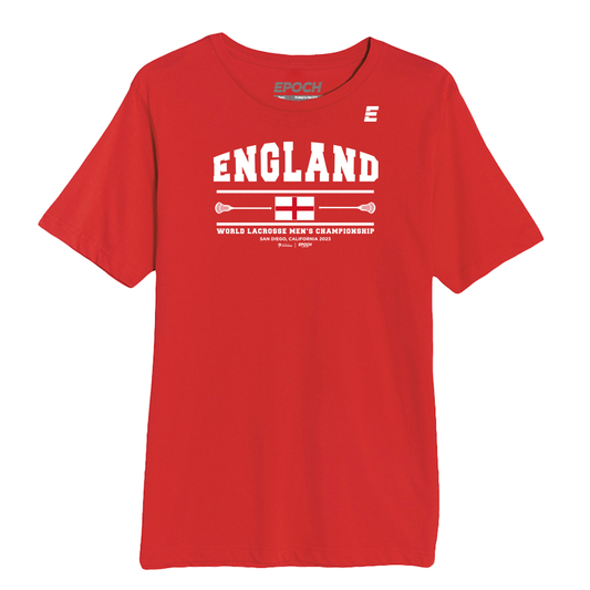 England Premium Unisex Short Sleeve Tee Red