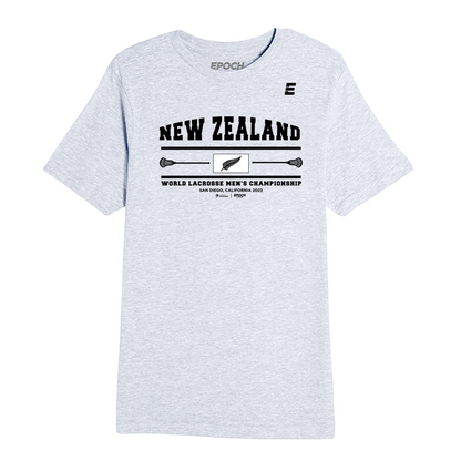 New Zealand Premium Unisex Short Sleeve Tee Athletic Grey