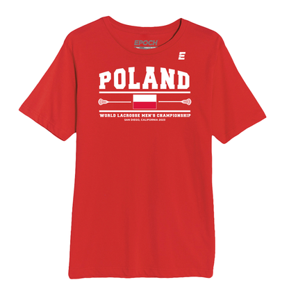 Poland Premium Unisex Short Sleeve Tee Red