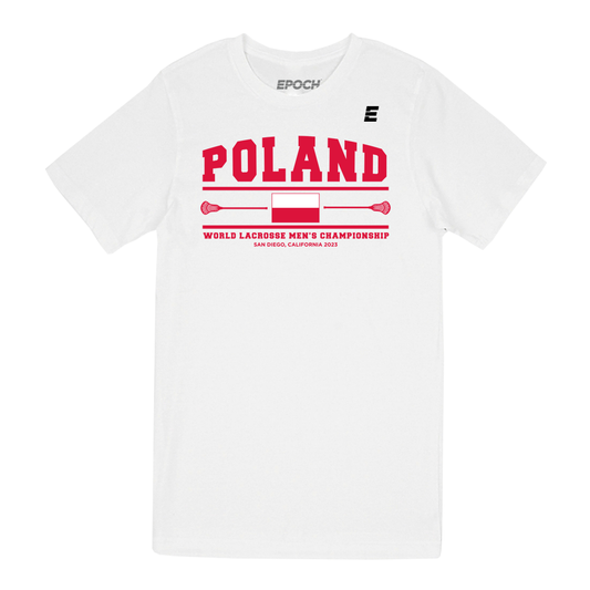 Poland Premium Unisex Short Sleeve Tee White