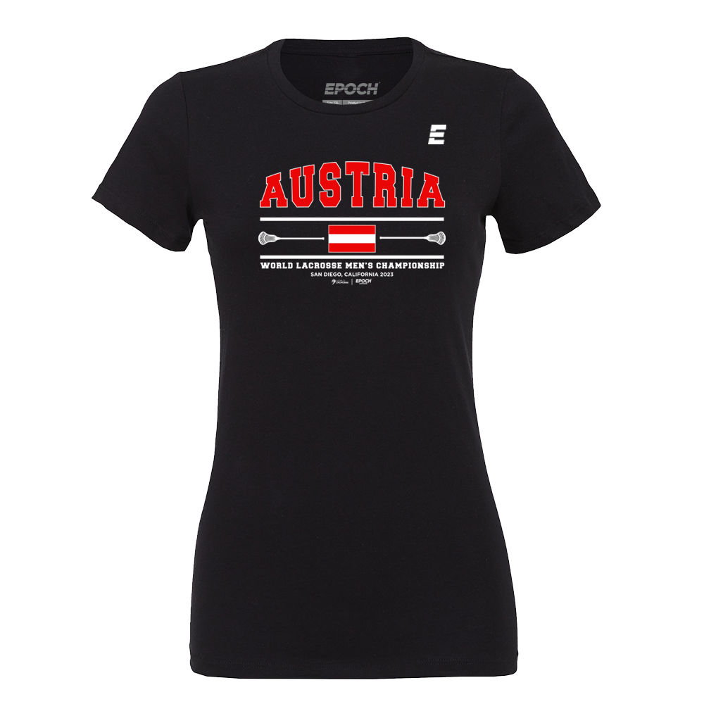 Austria Premium Womens Short Sleeve Tee Black