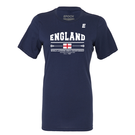 England Premium Womens Short Sleeve Tee Navy