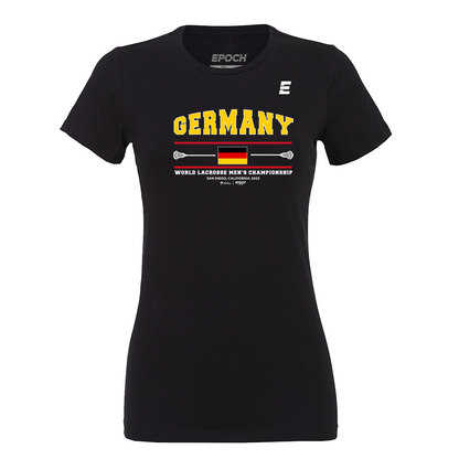Germany Premium Womens Short Sleeve Tee Black