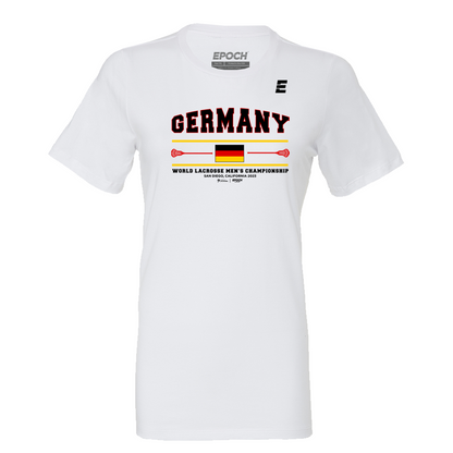 Germany Premium Womens Short Sleeve Tee White