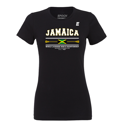 Jamaica Premium Womens Short Sleeve Tee Black
