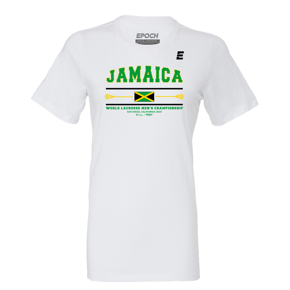 Jamaica Premium Womens Short Sleeve Tee White