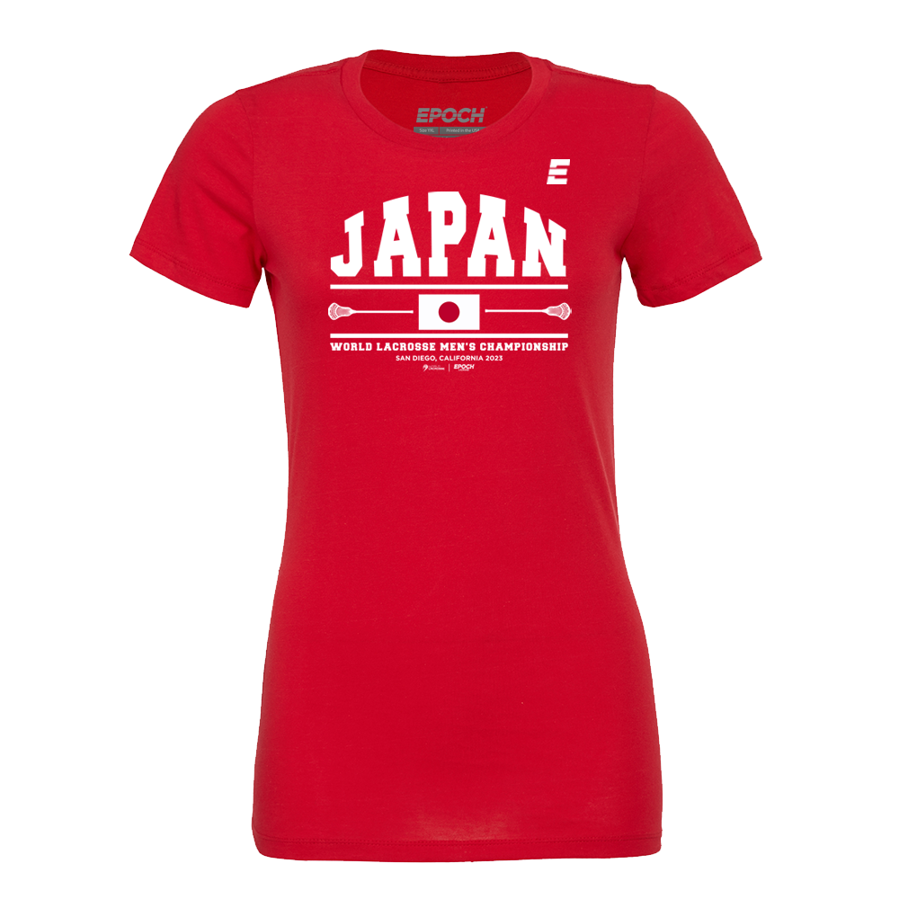Japan Premium Womens Short Sleeve Tee Red