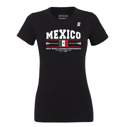 Mexico Premium Womens Short Sleeve Tee Black