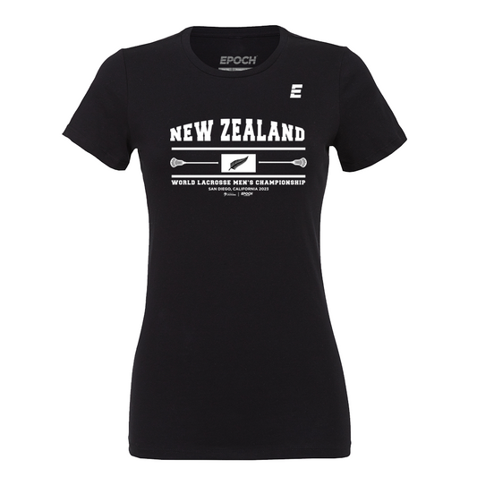 New Zealand Premium Womens Short Sleeve Tee Black