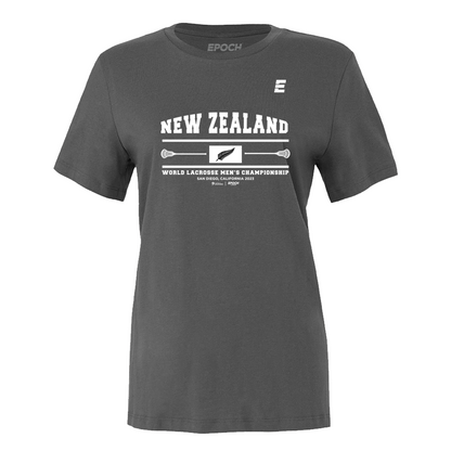 New Zealand Premium Womens Short Sleeve Tee Charcoal Grey