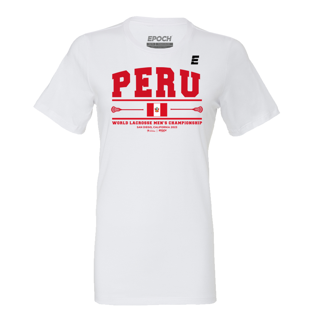 Peru Premium Womens Short Sleeve Tee White