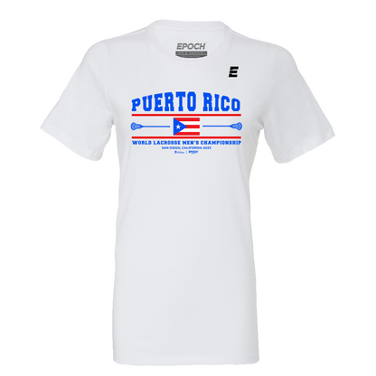Puerto Rico Premium Womens Short Sleeve Tee White