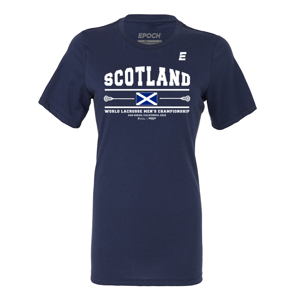 Scotland Premium Womens Short Sleeve Tee Navy