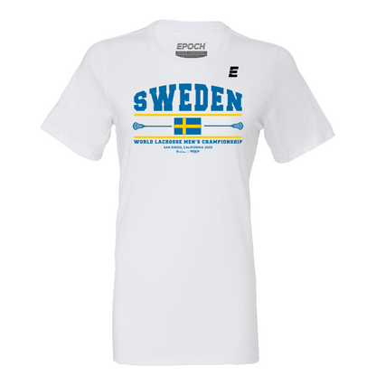 Sweden Premium Womens Short Sleeve Tee White