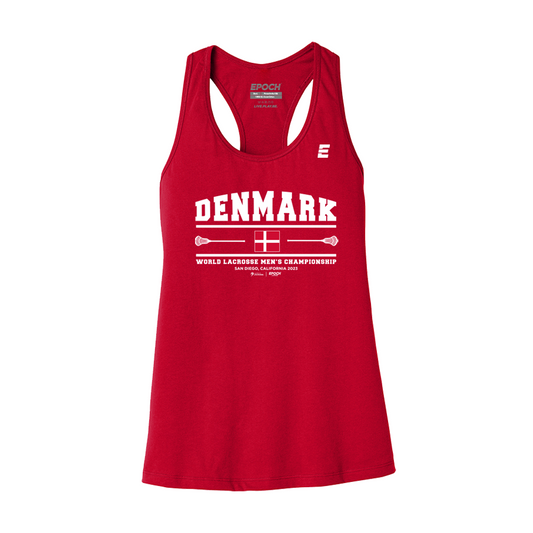 Denmark Premium Womens Tank Red