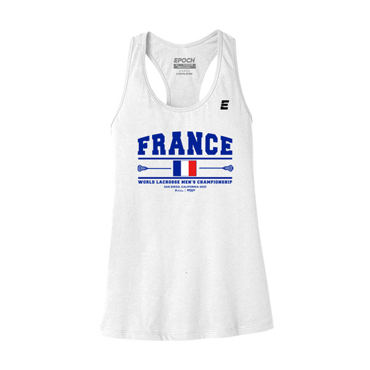 France Premium Womens Tank White