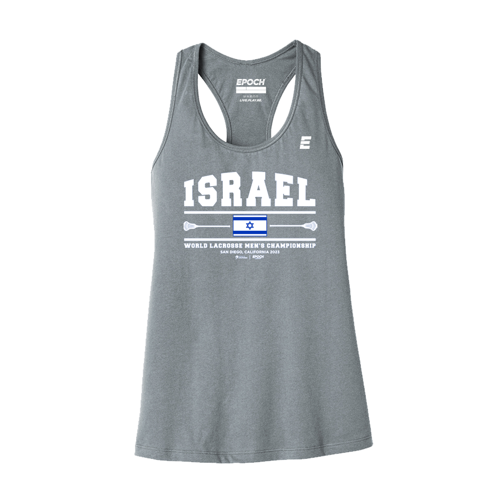 Israel Premium Womens Tank Athletic Grey