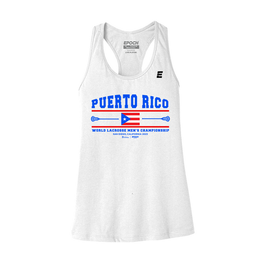 Puerto Rico Premium Womens Tank White