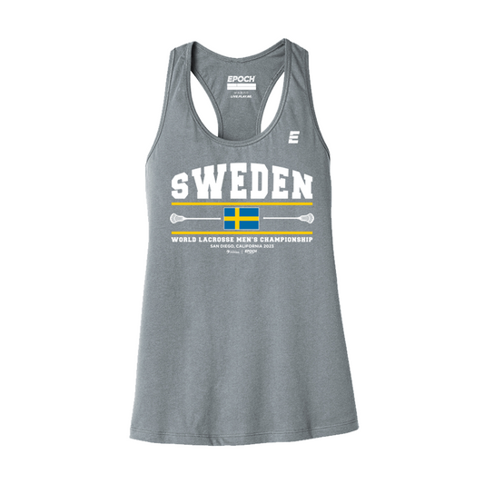 Sweden Premium Womens Tank Athletic Grey