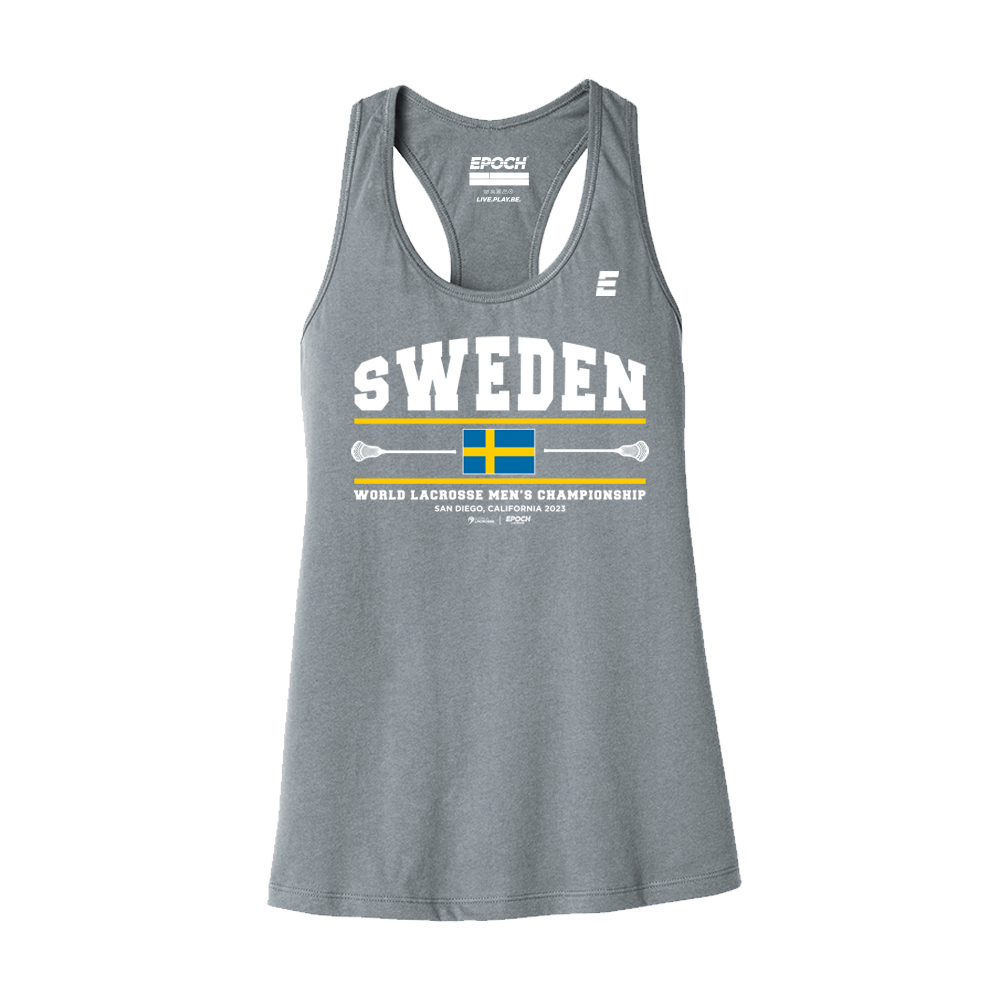 Sweden Premium Womens Tank Athletic Grey