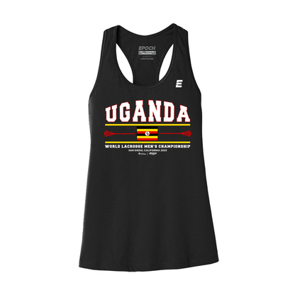 Uganda Premium Womens Tank Black