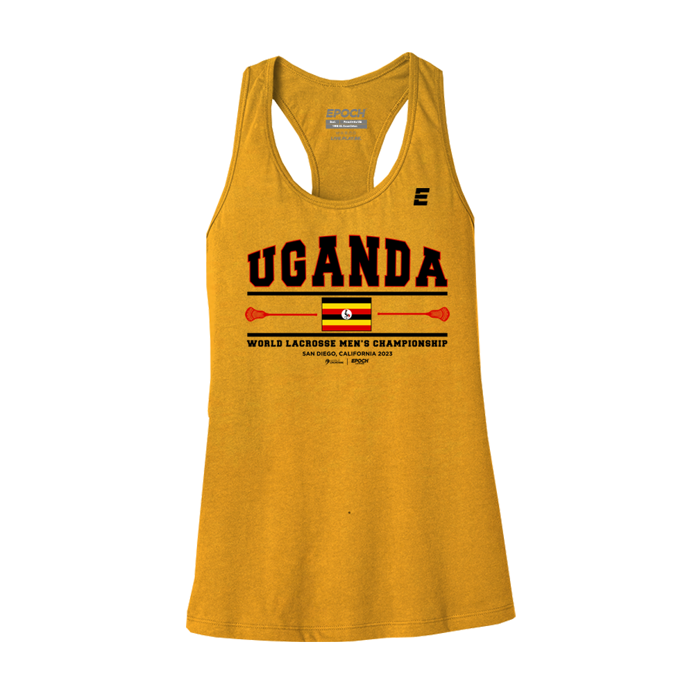 Uganda Premium Womens Tank Gold