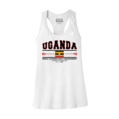 Uganda Premium Womens Tank White
