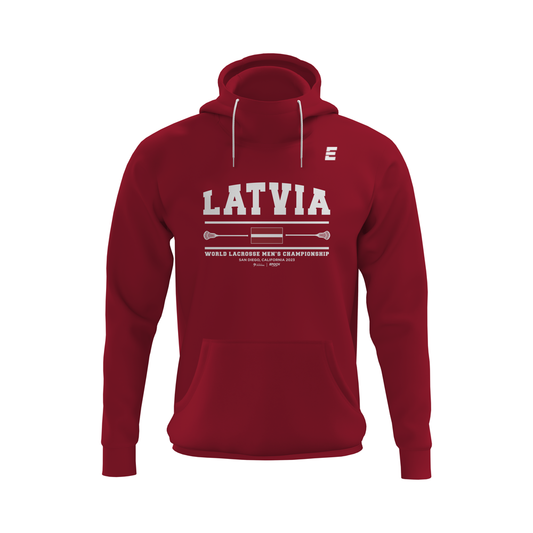 Latvia Scuba Hoodie Red