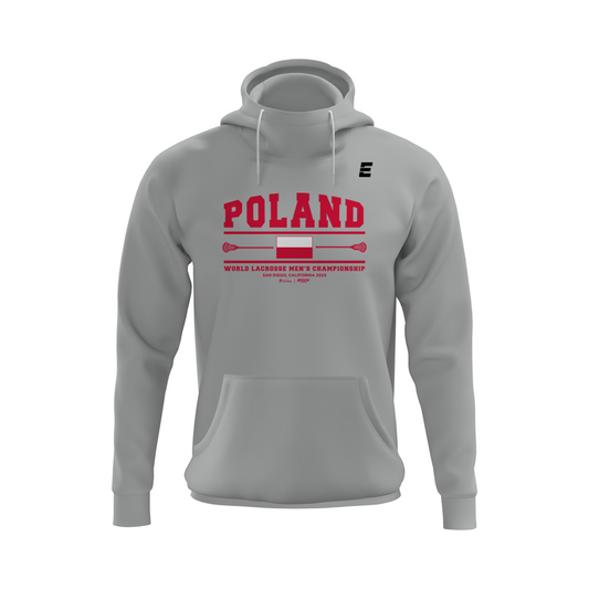 Poland Scuba Hoodie Cool Grey